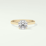 2.0 CT Cushion Cut Solitaire Moissanite Engagement Ring 1