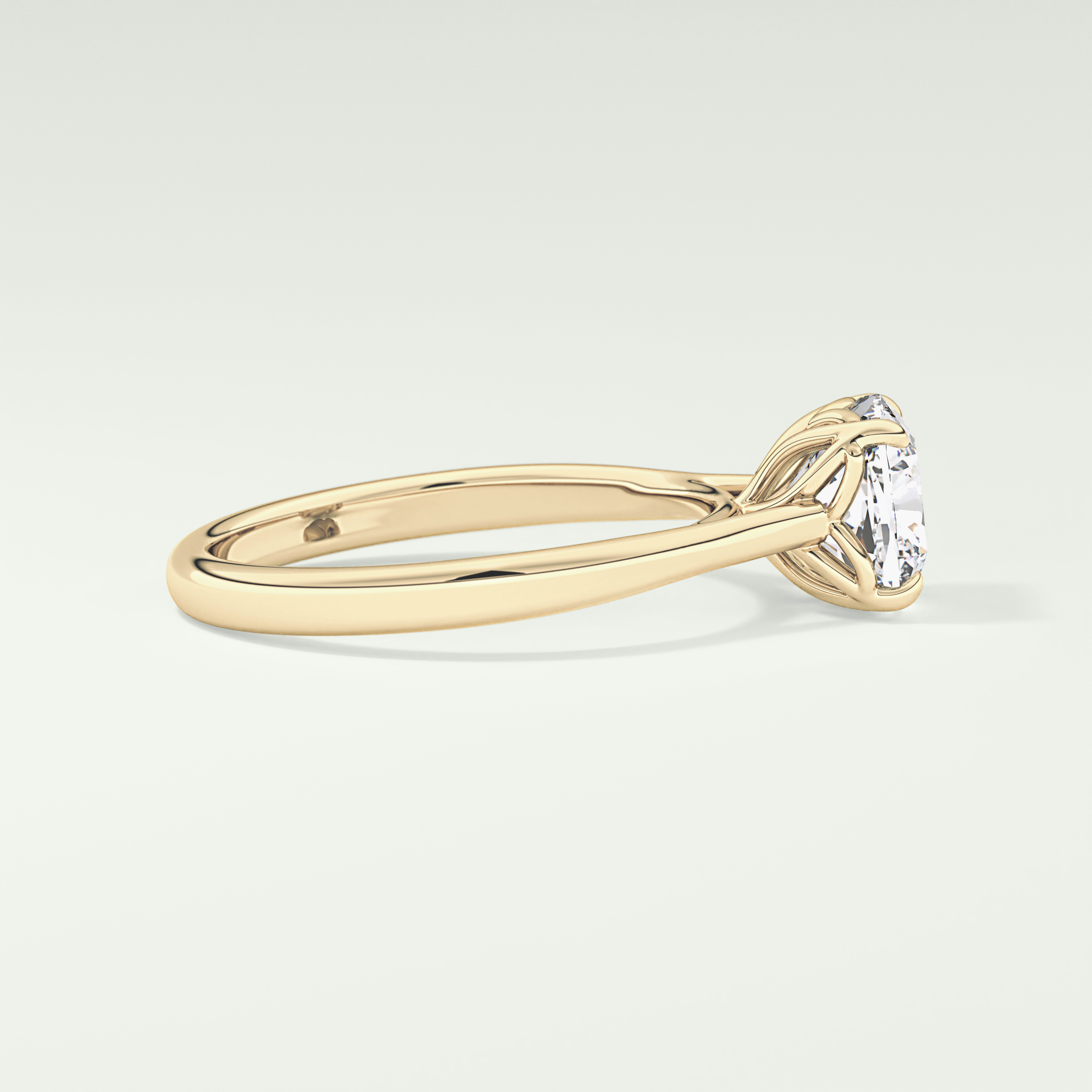 2.0 CT Cushion Cut Solitaire Lab-Grown Diamond Engagement Ring 3
