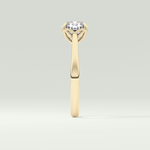 2.0 CT Cushion Cut Solitaire Lab-Grown Diamond Engagement Ring 4