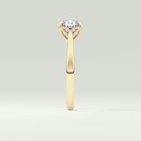 2.0 CT Cushion Cut Solitaire Lab-Grown Diamond Engagement Ring 4