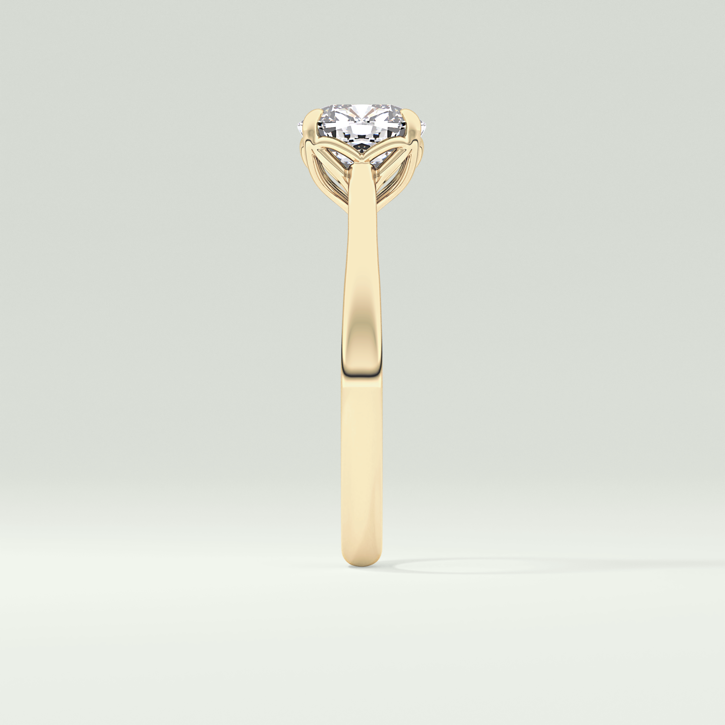 2.0 CT Cushion Cut Solitaire Lab-Grown Diamond Engagement Ring 4