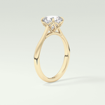 2.0 CT Cushion Cut Solitaire Moissanite Engagement Ring 5