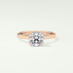 2.0 CT Cushion Cut Solitaire Lab-Grown Diamond Engagement Ring 7