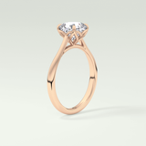 2.0 CT Cushion Cut Solitaire Moissanite Engagement Ring 11