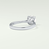 2.0 CT Cushion Cut Solitaire Lab-Grown Diamond Engagement Ring 14