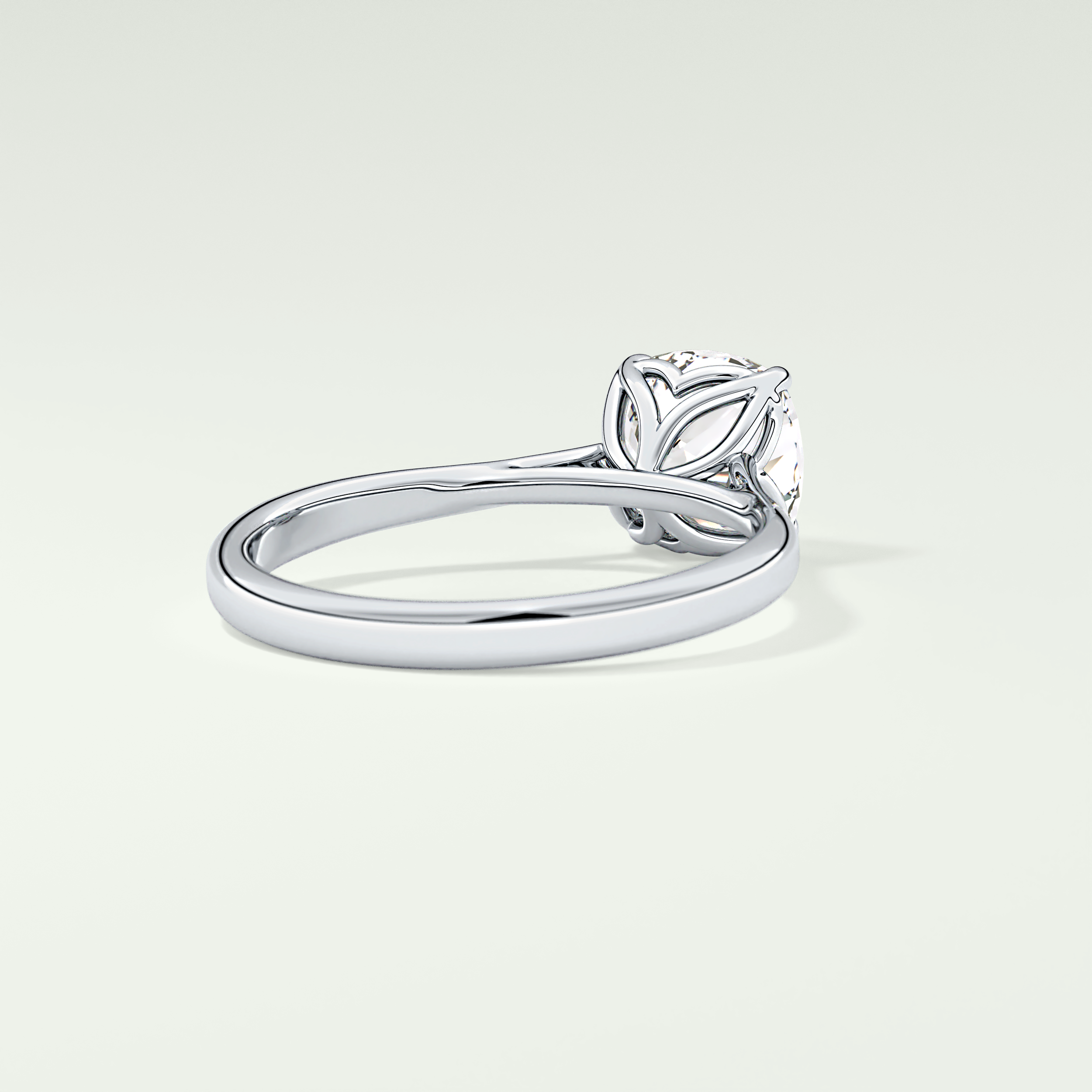 2.0 CT Cushion Cut Solitaire Lab-Grown Diamond Engagement Ring 14