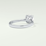 2.0 CT Cushion Cut Solitaire Moissanite Engagement Ring 14