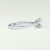 2.0 CT Cushion Cut Solitaire Lab-Grown Diamond Engagement Ring 15
