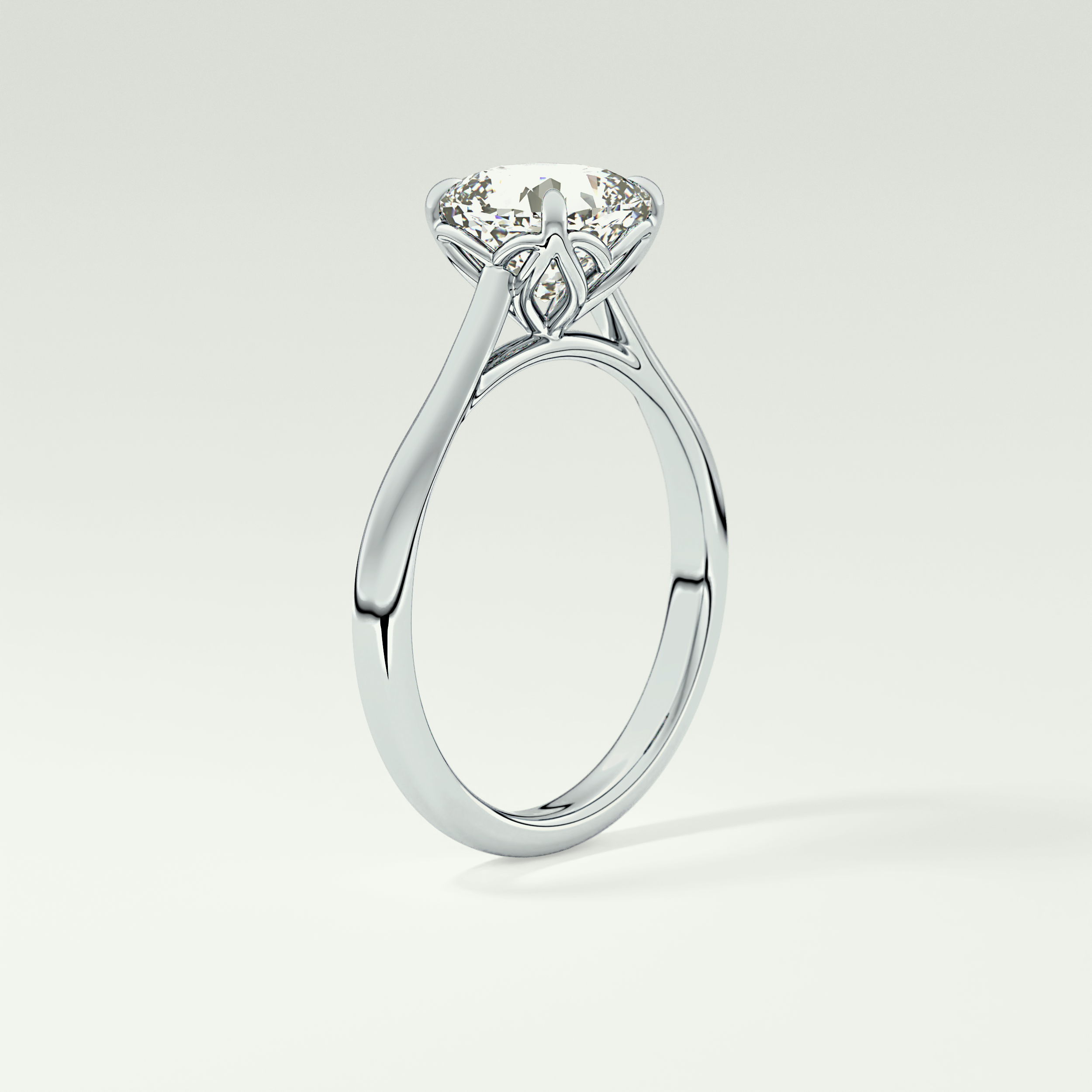 2.0 CT Cushion Cut Solitaire Lab-Grown Diamond Engagement Ring 17