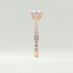 2.0 CT Cushion Cut Pave Style Lab-Grown Diamond Engagement Ring 10