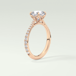 2.0 CT Cushion Cut Pave Style Lab-Grown Diamond Engagement Ring 11