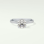 2.0 CT Cushion Cut Pave Style Lab-Grown Diamond Engagement Ring 13