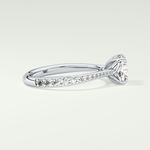2.0 CT Cushion Cut Pave Style Lab-Grown Diamond Engagement Ring 15