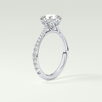 2.0 CT Cushion Cut Pave Style Lab-Grown Diamond Engagement Ring 17