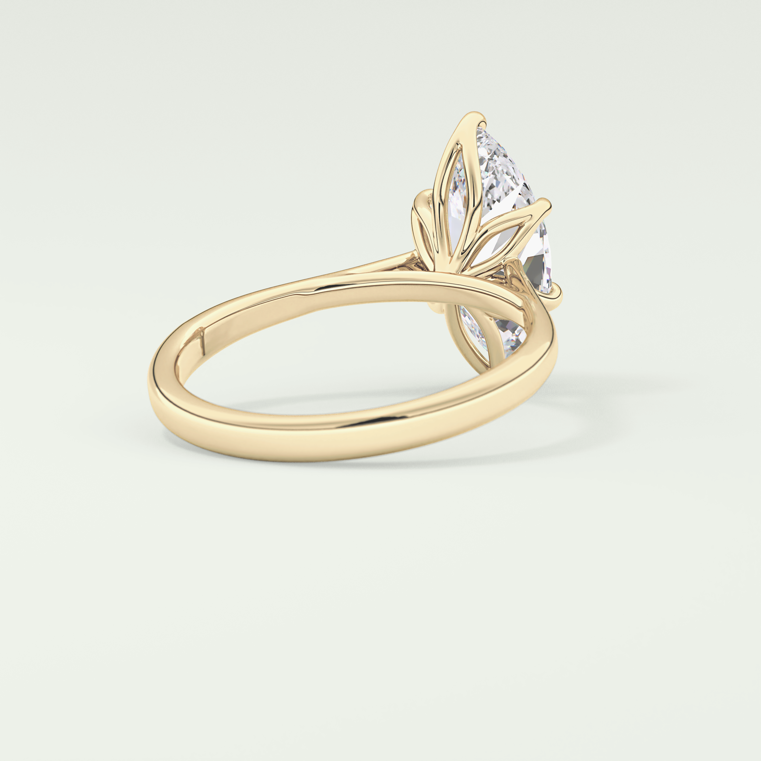 1.5 CT Marquise Cut Solitaire Moissanite Engagement Ring 2