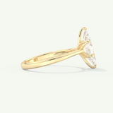 1.5 CT Marquise Cut Solitaire Lab-Grown Diamond Engagement Ring