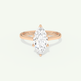 1.5 CT Marquise Cut Solitaire Lab-Grown Diamond Engagement Ring