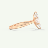 1.5 CT Marquise Cut Solitaire Lab-Grown Diamond Engagement Ring