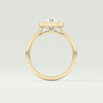 1.5 CT Round Cut Solitaire Bezel Style Lab-Grown Diamond Engagement Ring 2
