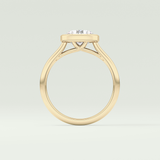 1.5 CT Round Cut Solitaire Bezel Style Lab-Grown Diamond Engagement Ring 2