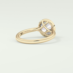 1.5 CT Round Cut Solitaire Bezel Style Lab-Grown Diamond Engagement Ring 3