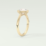 1.5 CT Round Cut Solitaire Bezel Style Lab-Grown Diamond Engagement Ring 6