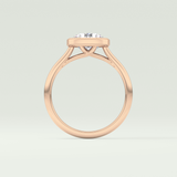 1.5 CT Round Cut Solitaire Bezel Style Lab-Grown Diamond Engagement Ring 8
