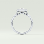 1.5 CT Round Cut Solitaire Bezel Style Lab-Grown Diamond Engagement Ring 14