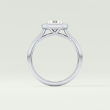 1.5 CT Round Cut Solitaire Bezel Style Lab-Grown Diamond Engagement Ring 14