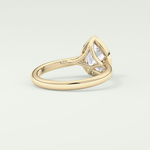 1.5 CT Pear Cut Solitaire Bezel Style Lab-Grown Diamond Engagement Ring 2