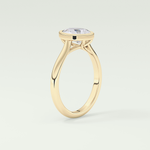 1.5 CT Pear Cut Solitaire Bezel Style Lab-Grown Diamond Engagement Ring 5