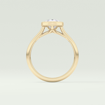 1.5 CT Pear Cut Solitaire Bezel Style Lab-Grown Diamond Engagement Ring 6