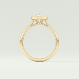 1.5 CT Pear Cut Solitaire Bezel Style Lab-Grown Diamond Engagement Ring 6