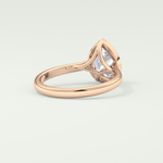 1.5 CT Pear Cut Solitaire Bezel Style Lab-Grown Diamond Engagement Ring 8