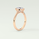 1.5 CT Pear Cut Solitaire Bezel Style Lab-Grown Diamond Engagement Ring 11