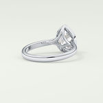 1.5 CT Pear Cut Solitaire Bezel Style Lab-Grown Diamond Engagement Ring 14