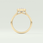 1.5 CT Oval Cut Bezel Solitaire Moissanite Engagement Ring 6