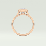 1.5 CT Oval Cut Bezel Solitaire Moissanite Engagement Ring 12