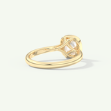 1.5 CT Cushion Cut Bezel Lab-Grown Diamond Engagement Ring