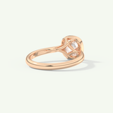 1.5 CT Cushion Cut Bezel Lab-Grown Diamond Engagement Ring