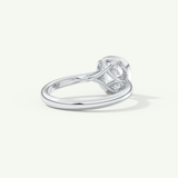 1.5 CT Cushion Cut Bezel Lab-Grown Diamond Engagement Ring