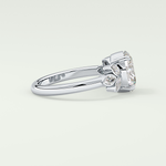 1.25 CT Oval Cut Cluster Style Lab-Grown Diamond Engagement Ring 15