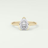 2.0 CT Pear Cut Solitaire Lab-Grown Diamond Engagement Ring 1