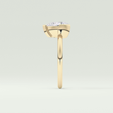 2.0 CT Pear Cut Solitaire Lab-Grown Diamond Engagement Ring 4