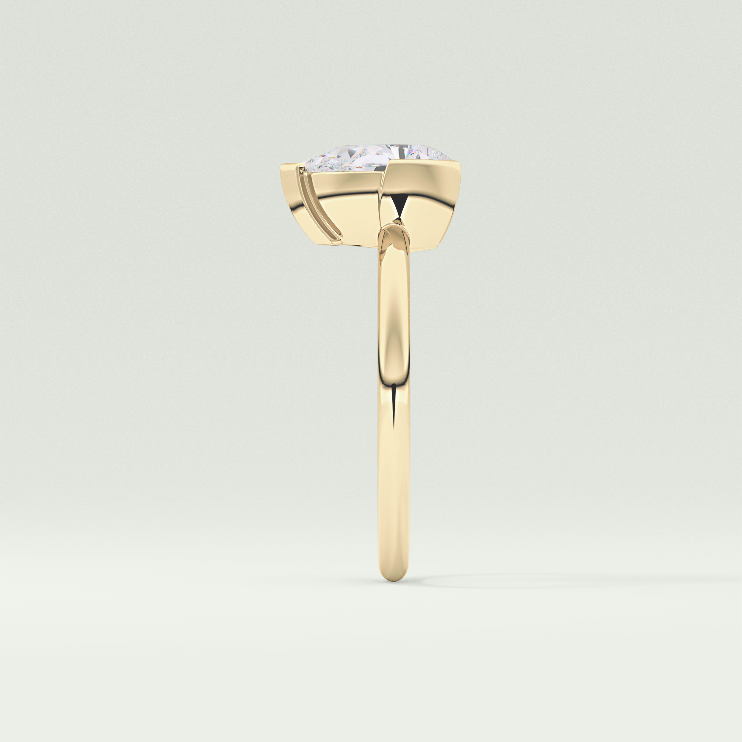 2.0 CT Pear Cut Solitaire Lab-Grown Diamond Engagement Ring 4