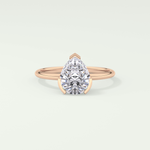 2.0 CT Pear Cut Solitaire Lab-Grown Diamond Engagement Ring 7