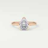 2.0 CT Pear Cut Solitaire Lab-Grown Diamond Engagement Ring 7