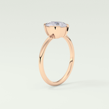 2.0 CT Pear Cut Solitaire Lab-Grown Diamond Engagement Ring 11