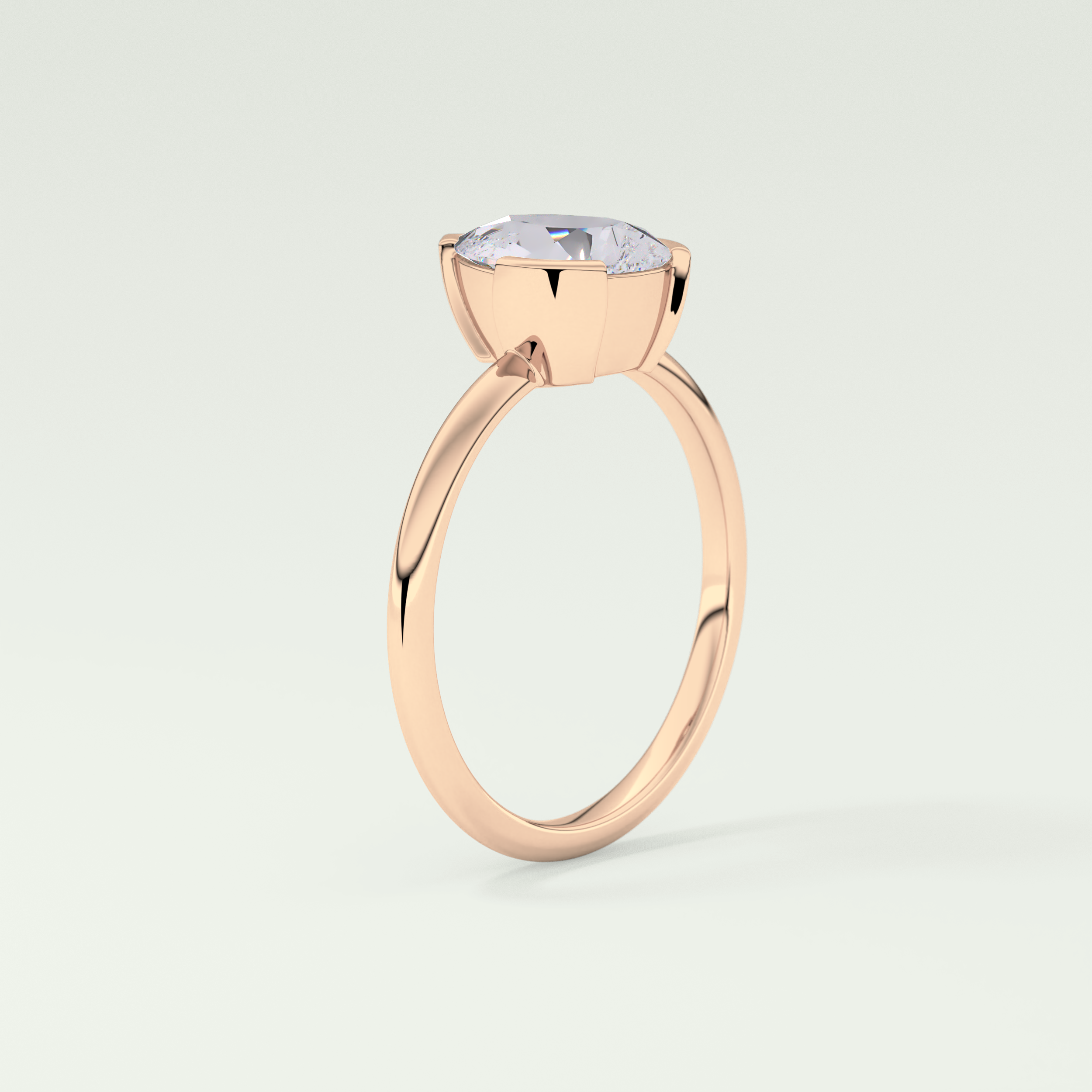 2.0 CT Pear Cut Solitaire Lab-Grown Diamond Engagement Ring 11