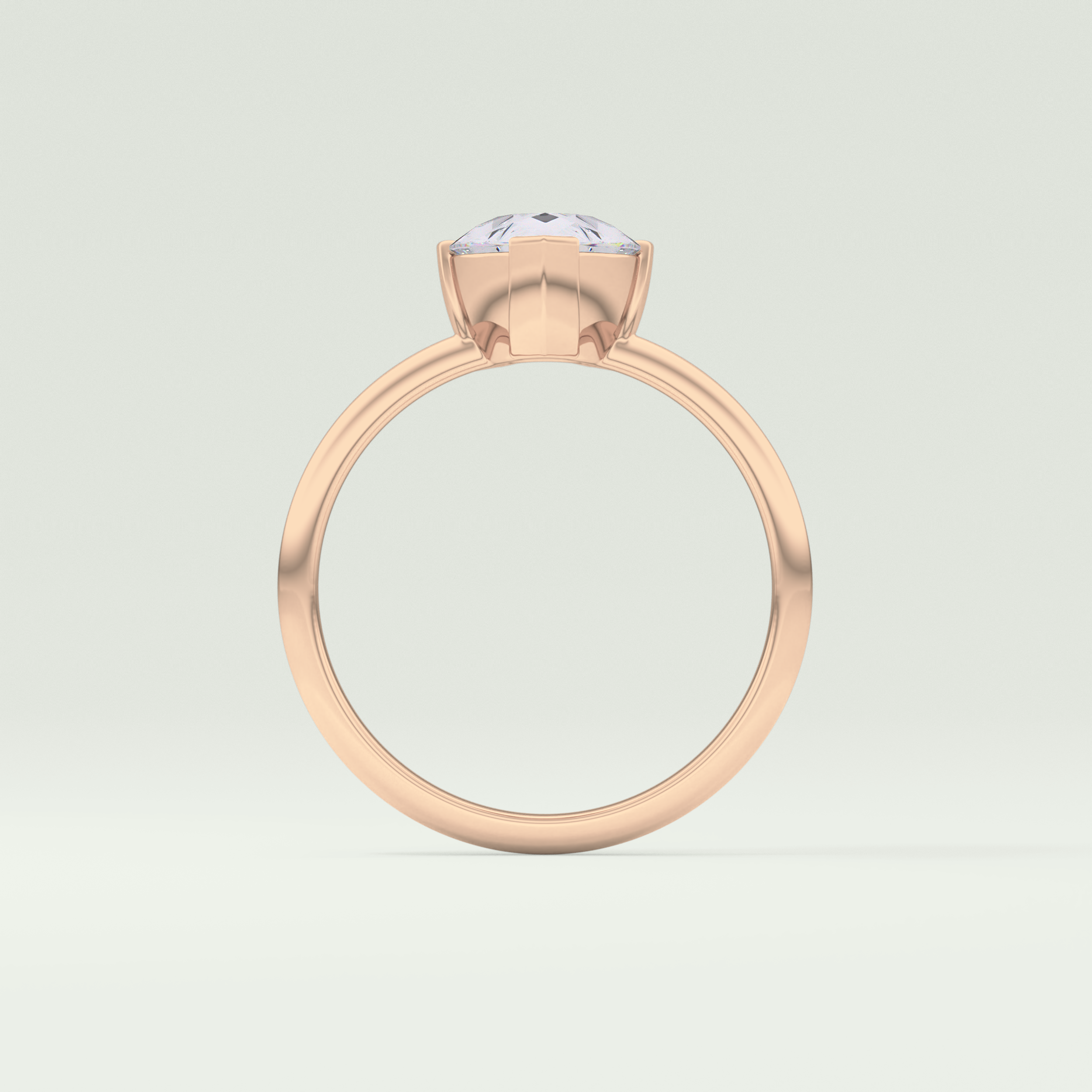 2.0 CT Pear Cut Solitaire Lab-Grown Diamond Engagement Ring 12